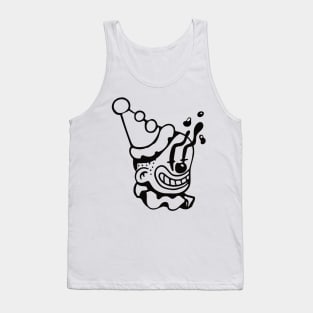 Funny Clown Black and white Tank Top